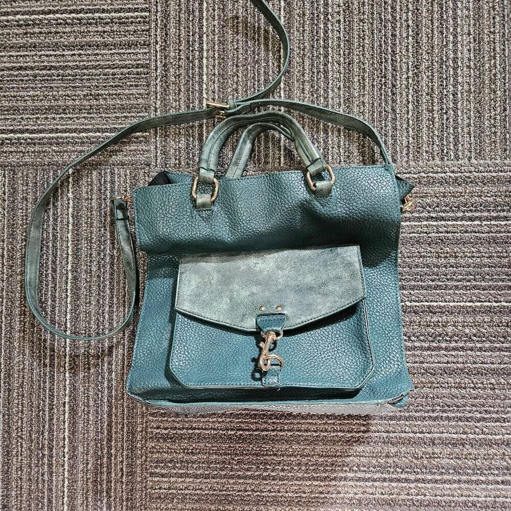 3/$15 Steve Madden Emerald Green Faux Leather Crossbody Bag